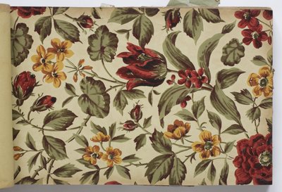 Page from a wallpaper sample book, 1885-90 by English School